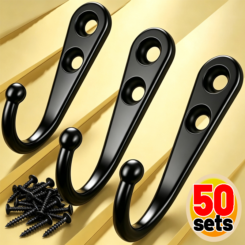 Screw Organizer Kit - Ganchos de aleación negros de alta