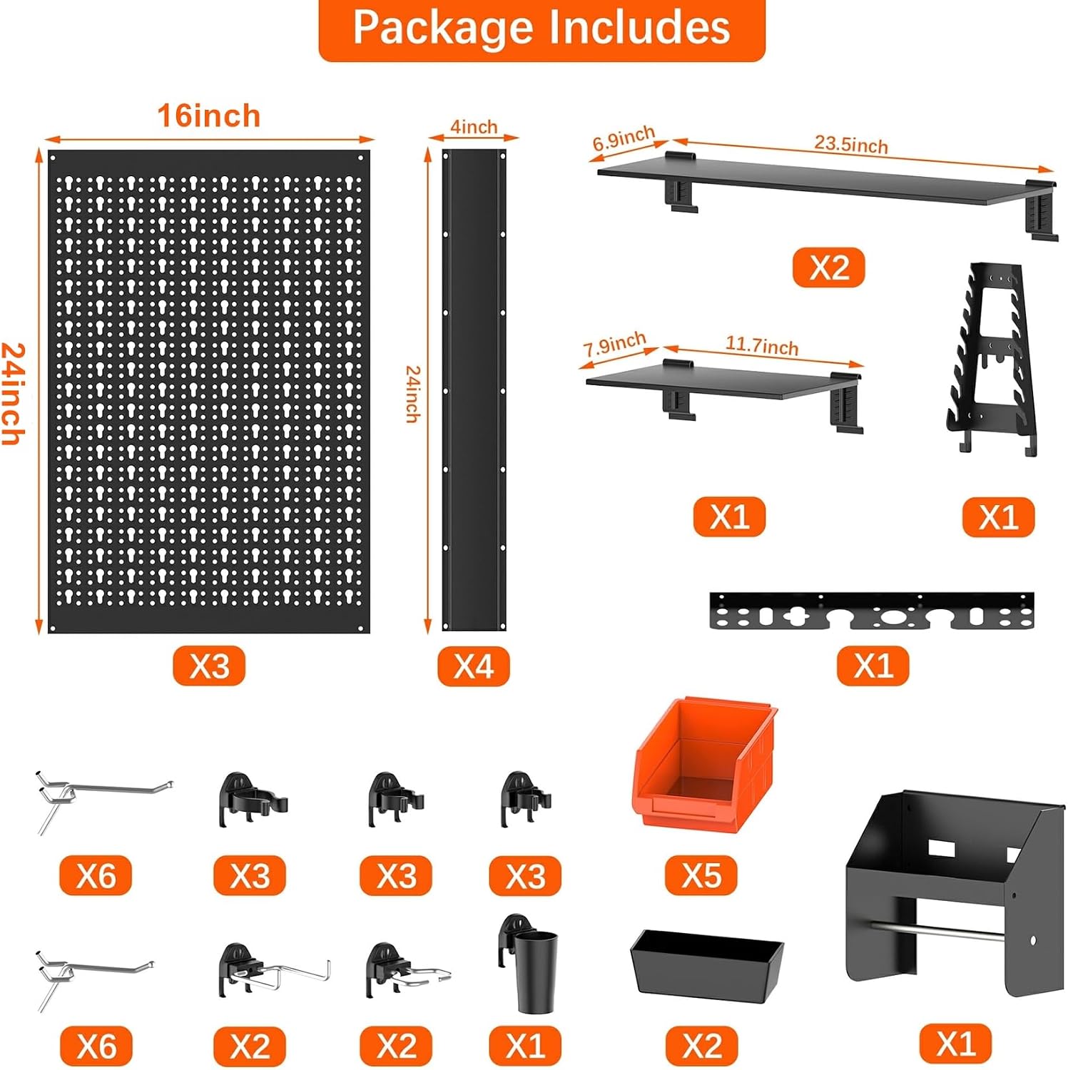 Kit de Panel Organizador de Pa - Workshop Tools.Hanging Board reseña y precio
