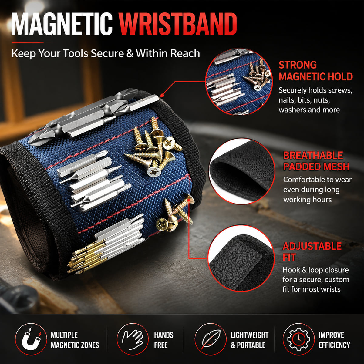 PINMOAP: pulsera magnética par - Workshop Electric Tools reseña y precio